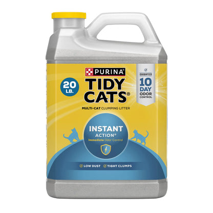 Purina  Instant Action Clumping Cat Litter, Floral Scent, 20 Lb Jug